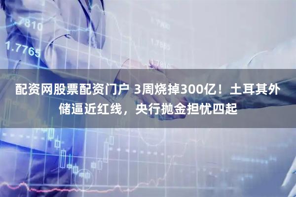 配资网股票配资门户 3周烧掉300亿！土耳其外储逼近红线，央行抛金担忧四起
